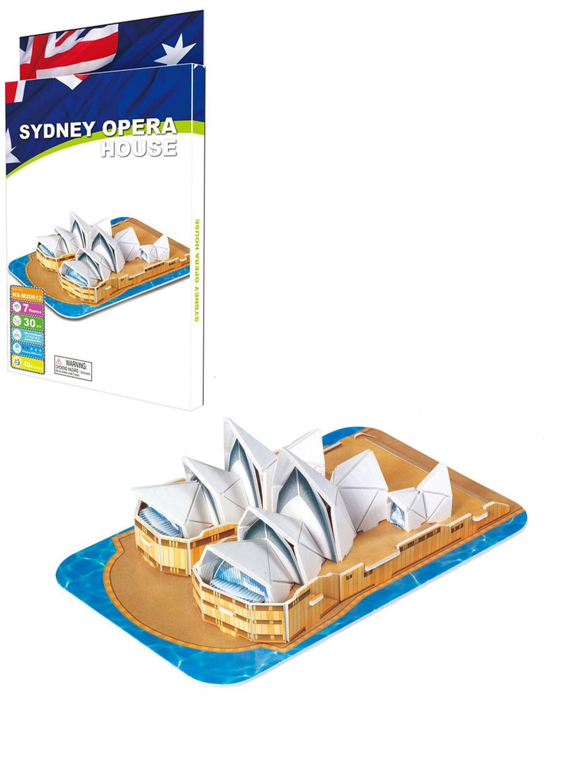 World Famous Building Puzzle Sydney Opera House Children's Toy - Image 1
